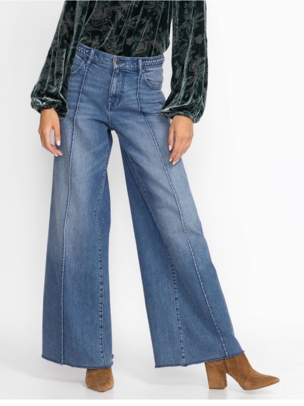 Johnny Was Maldives Wide Leg Jean Size 26
